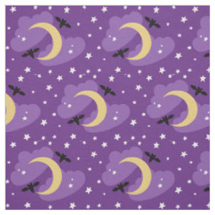 Luna y Estrellas Tela de Halloween