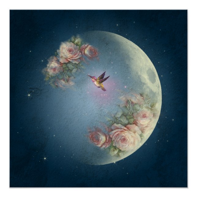 Luna Y Flores - Poster (Anverso)
