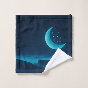 Luna y Montañas del Cuartel Azul Set de toallas