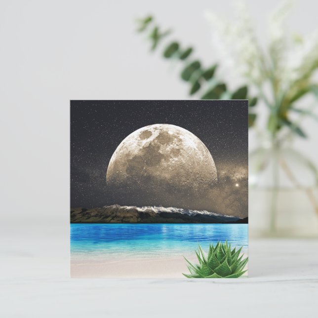 Luna Y Playa (Anverso de pie)