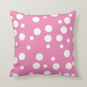 Lunares blancos en las almohadas reversibles