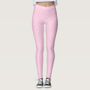 Lunares blancos pequeños y femeninos en Leggings r