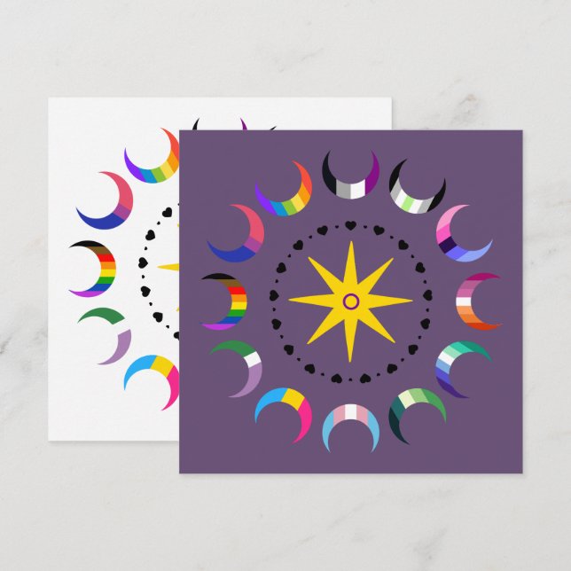 Lunas Orgullo Queer Crescent   (Anverso / Reverso)