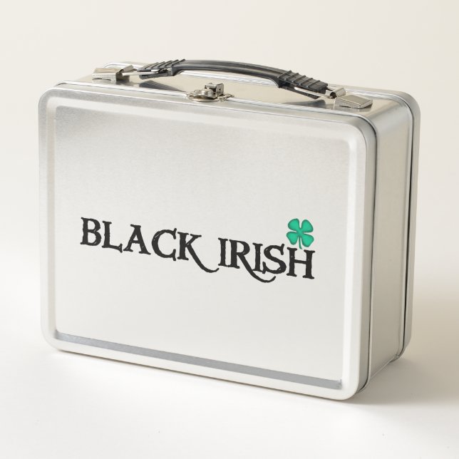 Lunbox irlandés de acero inoxidable negro (Anverso)