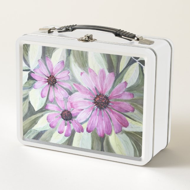 Lunch Box - Purple African Daisises (Anverso)