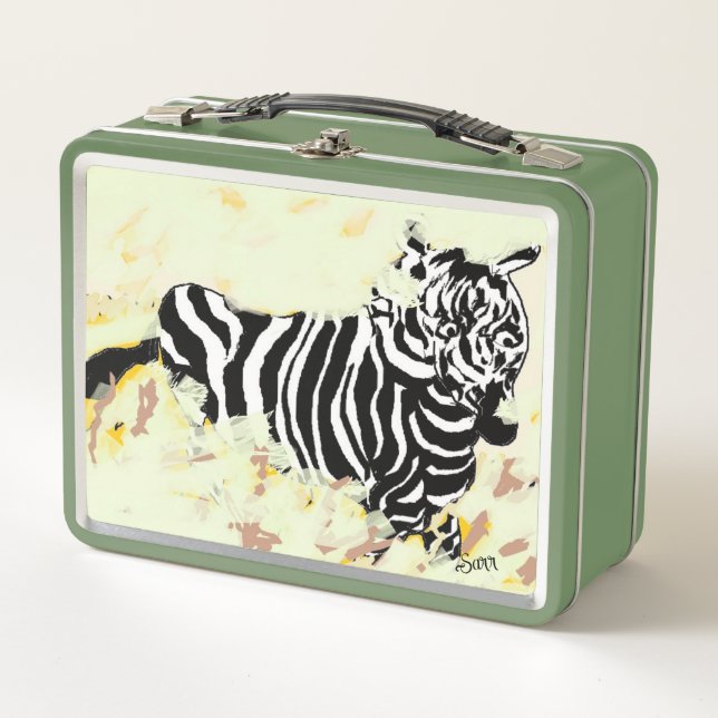 Lunch Box : Zebra , en carrera (Anverso)