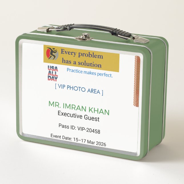 Lunch Boxes | Birthday | Custom | Photo (Anverso)