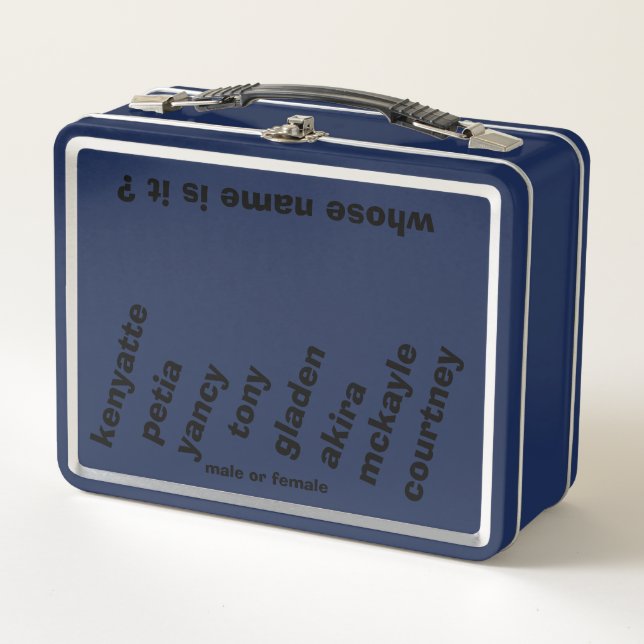Lunchbox con mmetropolim de nombres de unisex bY (Anverso)