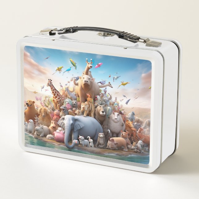 Lunchbox de animales místicos (Reverso)
