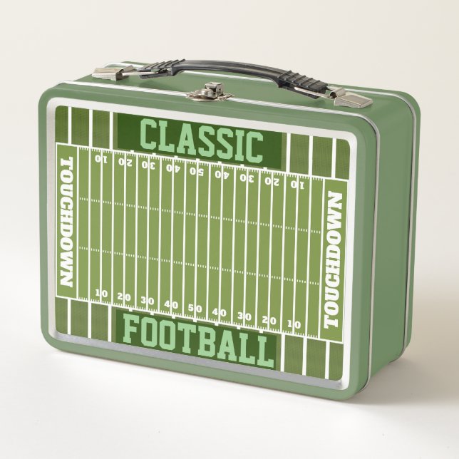 Lunchbox de campo de fútbol de papel personalizado (Anverso)