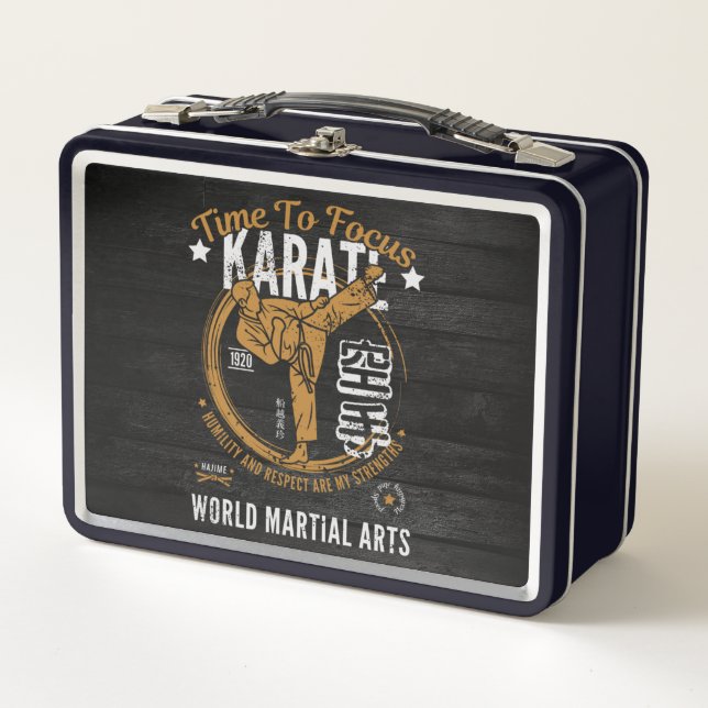 Lunchbox de karate personalizado (Anverso)