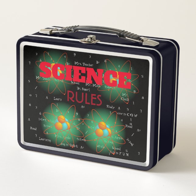 Lunchbox de reglas de ciencia personalizadas (Anverso)