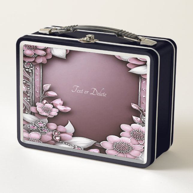 Lunchbox floral rosa (Anverso)