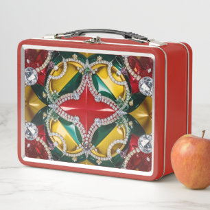 Lunchbox inoxidable metalizado con los colores de