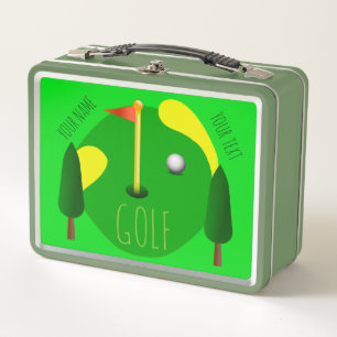 Lunchbox Metalizado de golf personalizado