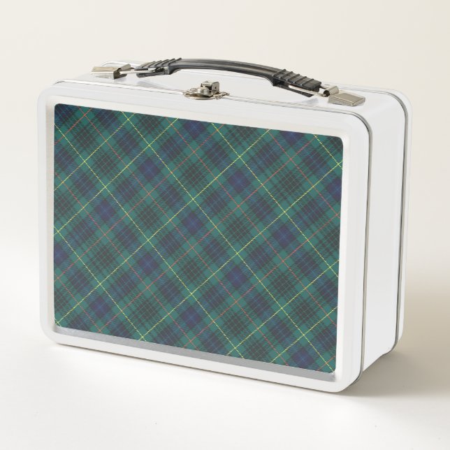 Lunchbox Metalizado de Green Plaid (Anverso)
