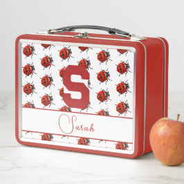 Lunchbox Metalizado de Ladybug monogramado
