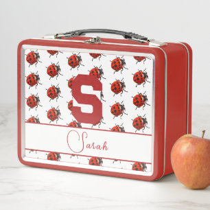 Lunchbox Metalizado de Ladybug monogramado