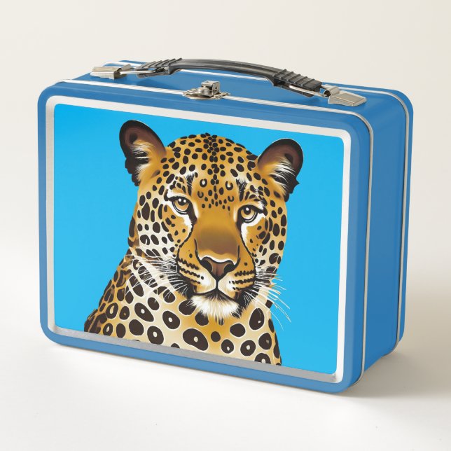 Lunchbox Metalizado de Leopard Design (Anverso)