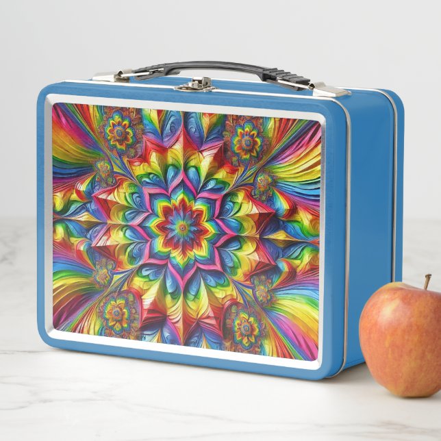 Lunchbox metalizado inoxidable con colores LGBTQ (In situ)