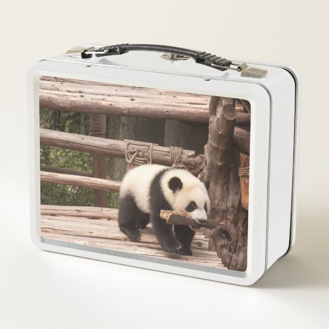Lunchbox Metalizado lúdico Panda Bear (Reverso)