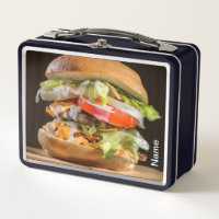 Lunchbox Metalizado personalizado de Hamburguesa