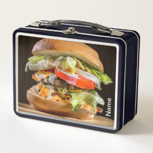 Lunchbox Metalizado personalizado de Hamburguesa