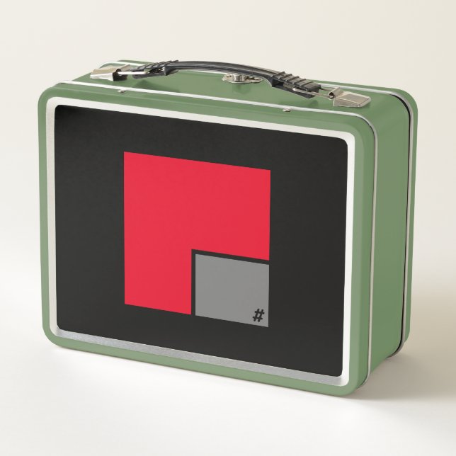Lunchbox Metalizado VERDE bY #MMETROPOLIM (Reverso)