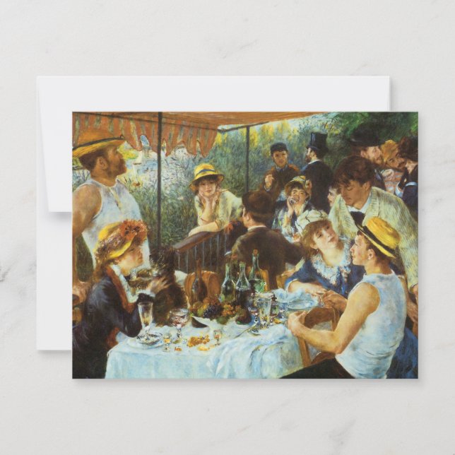 Luncheon del Fiesta de Boating por Pierre Renoir (Anverso)