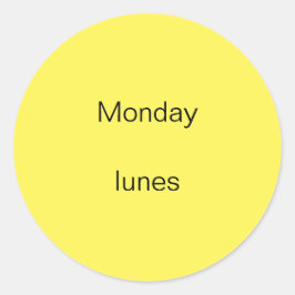 Lunes Lunes de Lunes a Pegatinas Españoles