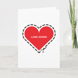 Lung Donee Tarjeta "Ponte bien pronto"