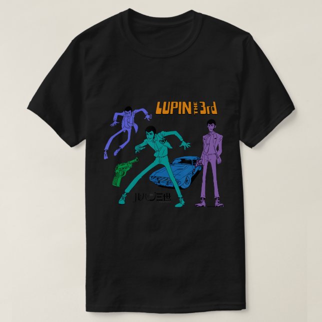 Lupin la camiseta de los 3 Poses (Diseño del anverso)