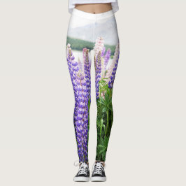 Lupins en la naturaleza salvaje Leggings