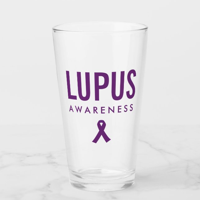 Lupus Awareness Ribbon Purple (Anverso)