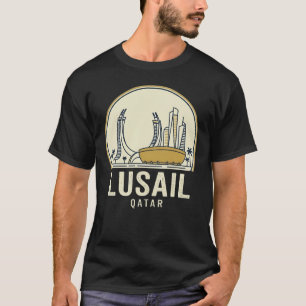 Lusail, Qatar: Camiseta con horizonte de ciudad fu