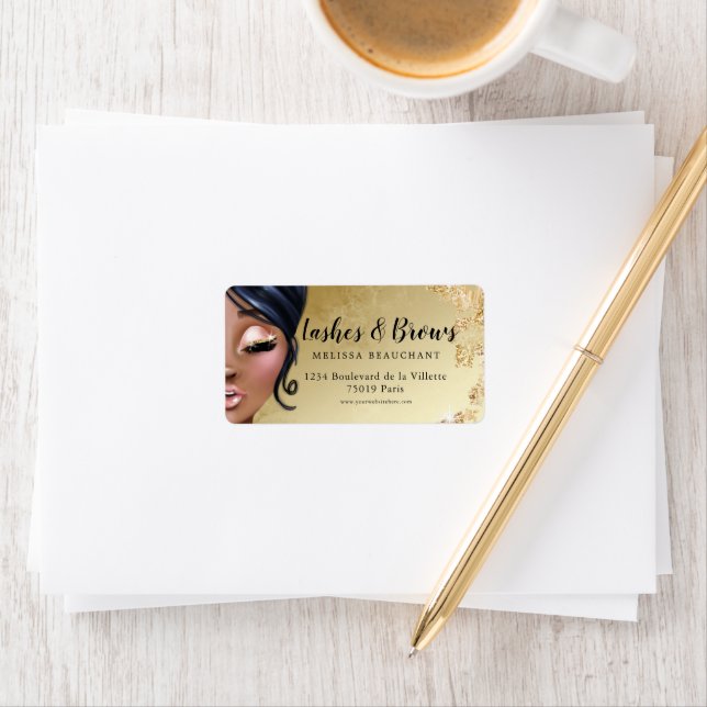 Lush Gold Lash Cleaner Luxe Eyelashes Etiqueta (In situ)