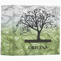 Lush Green Tree Genealogic Binder