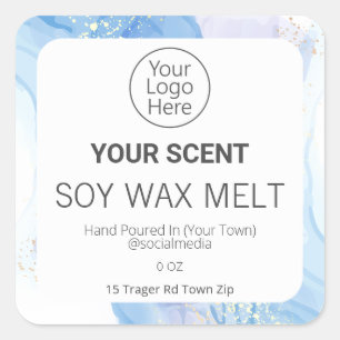 Lush Ink Flow Blue Soy Etiquetas De Productos De F