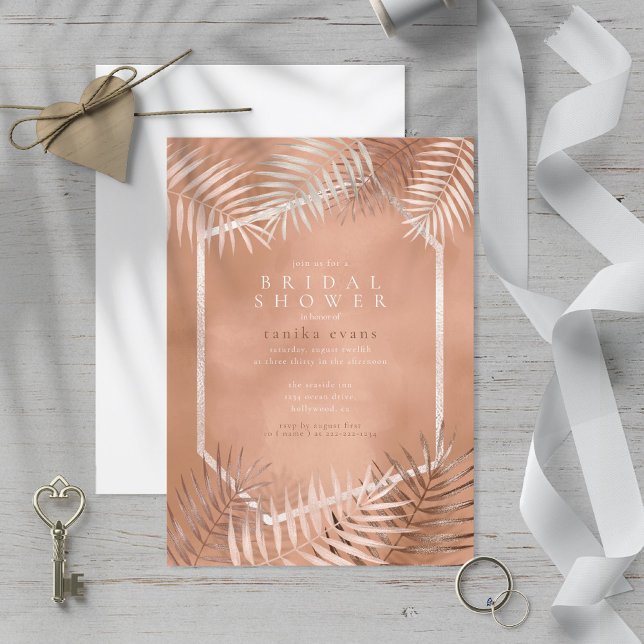 Lush Palm Leaf Bridal Shower Terra Cotta ID956 (Subido por el creador)