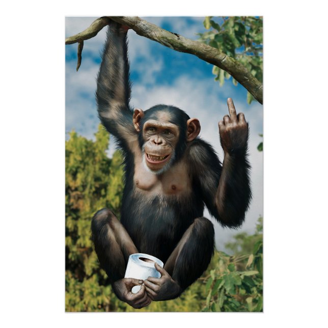 Lustiges WC Poster  (Anverso)