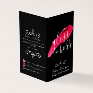 Lustre como una tarjeta de visita doblada Lipsense