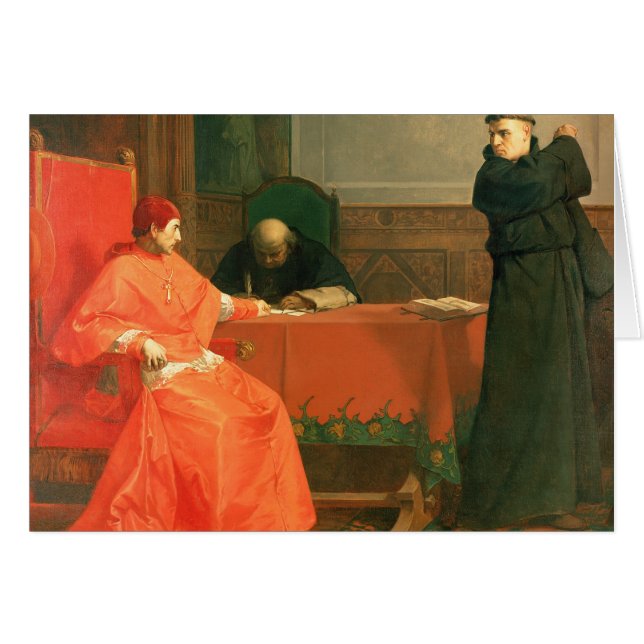 Luther delante de Cajetan cardinal (Anverso (Horizontal))