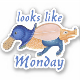 Luttrell Psalter Monday Vinyl Pegatina