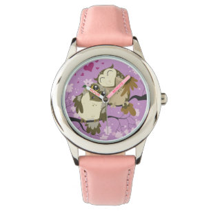 Luv Bird Owls reloj de muñeca