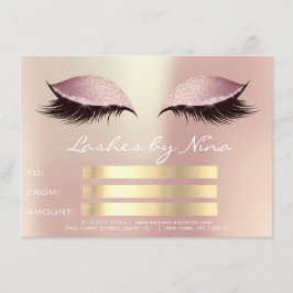 Lux Lashes Rosa Rosa Rosa Rosa Oro Certificado de 