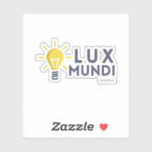Lux Mundi (Luz de la Palabra) Pegatina de la Bibli