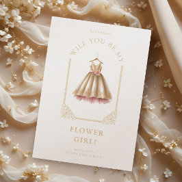 Luxurious Flower Girl Pink Dress Ornamental Dome