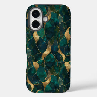 Luxurious Geometric Abstract iPhone 16 Tough Funda