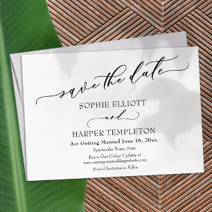 Luxury Font Elegant Simple Guardar la tarjeta de f