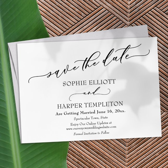 Luxury Font Elegant Simple Guardar la tarjeta de f (Subido por el creador)